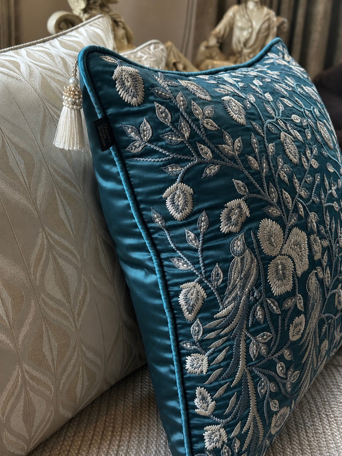 The Teal Amara Cushion Cover