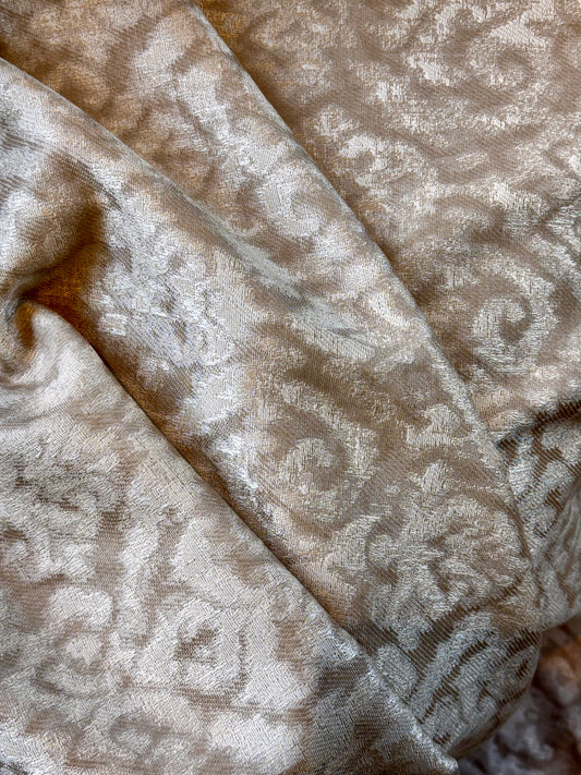 The Beige Aztec Throw