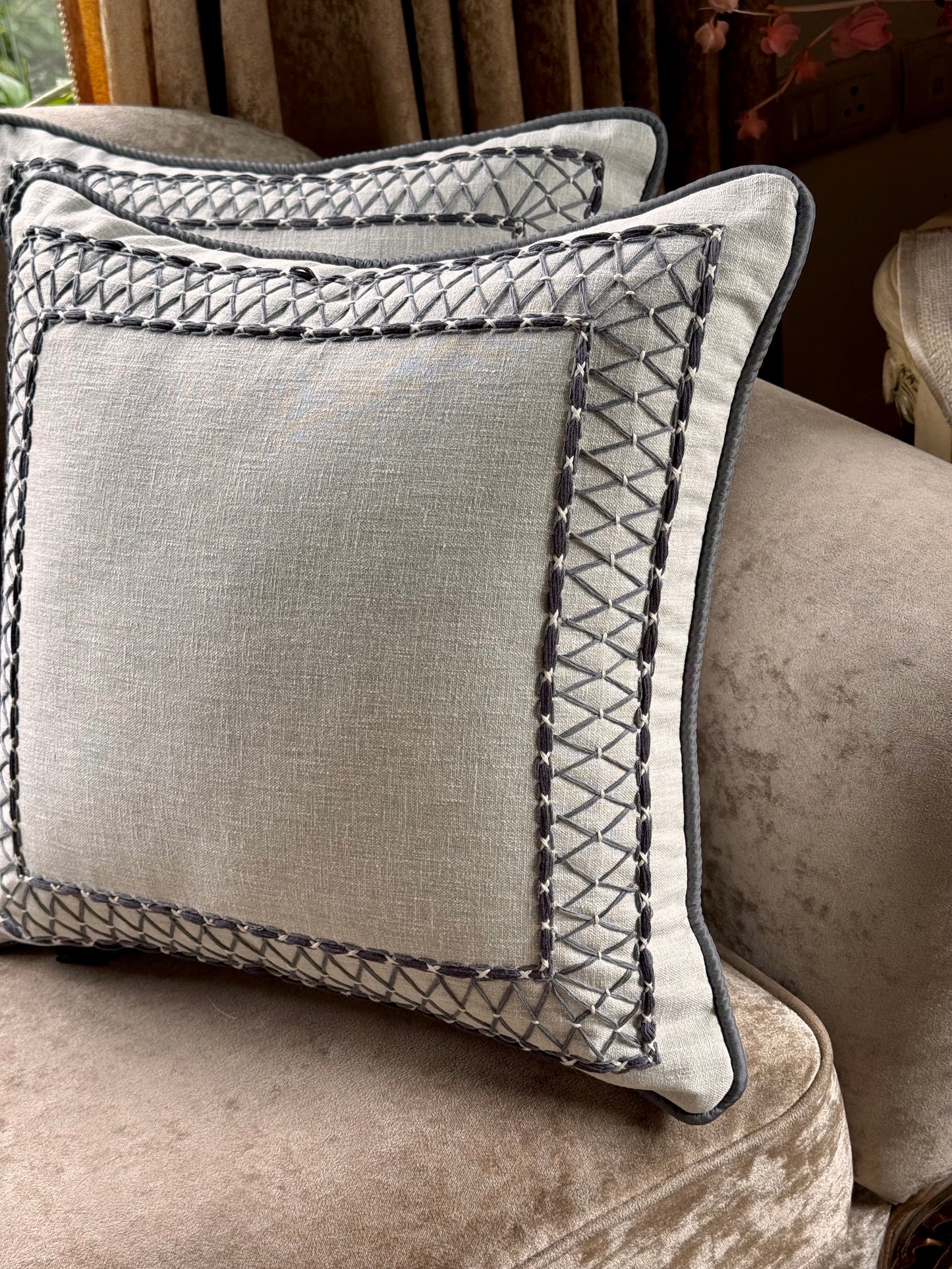 The Cross-Stitch Cushion Cover