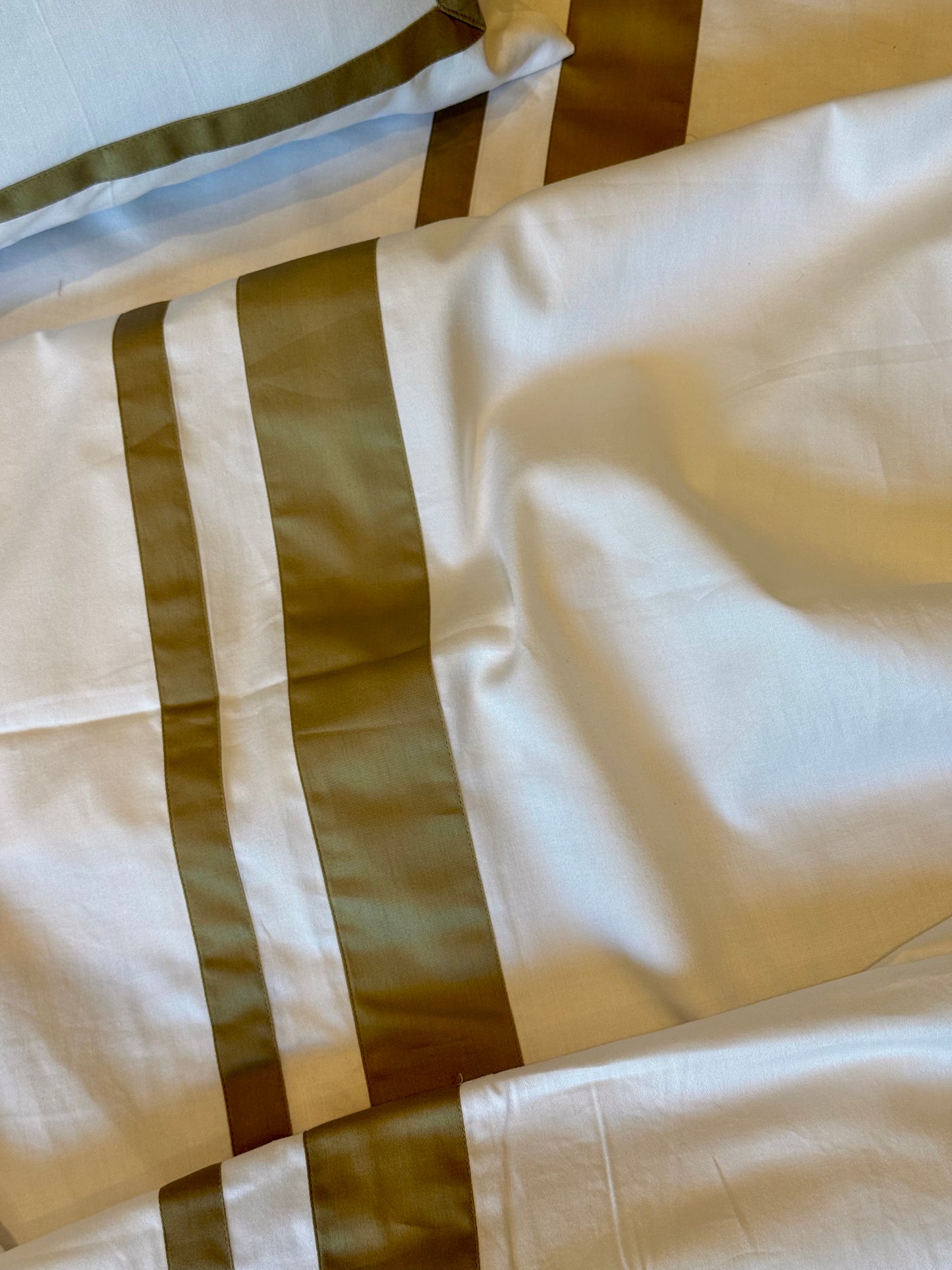 The Olive Stripe Bedsheet