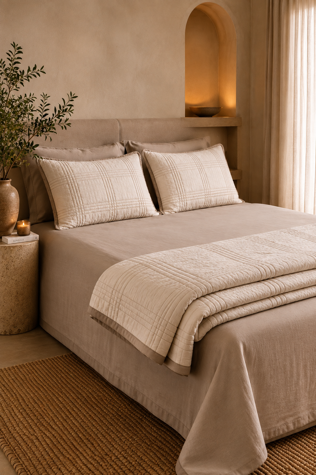 The Beige Taupe Quilt