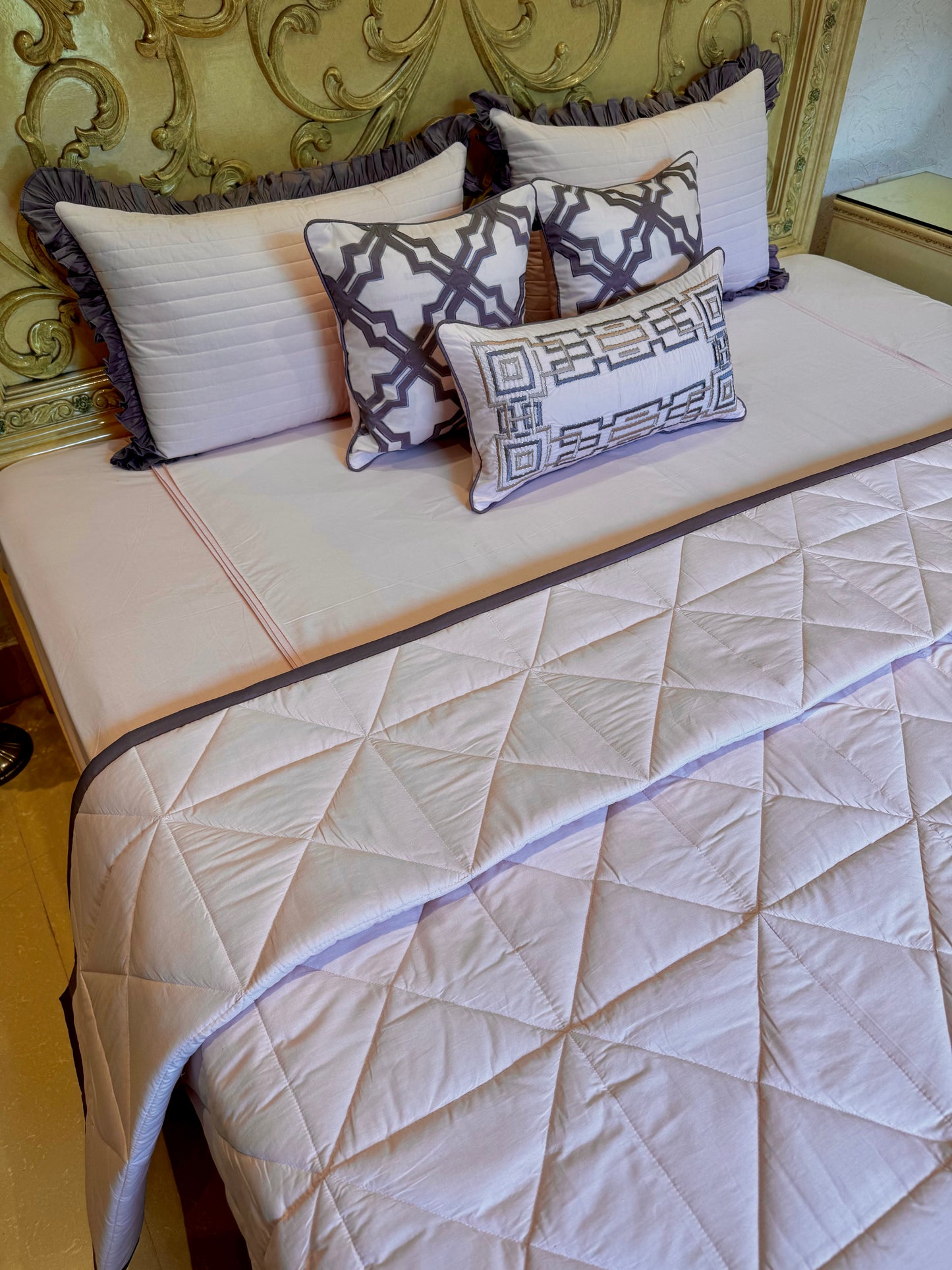 The Pastel Pink Quilt Set