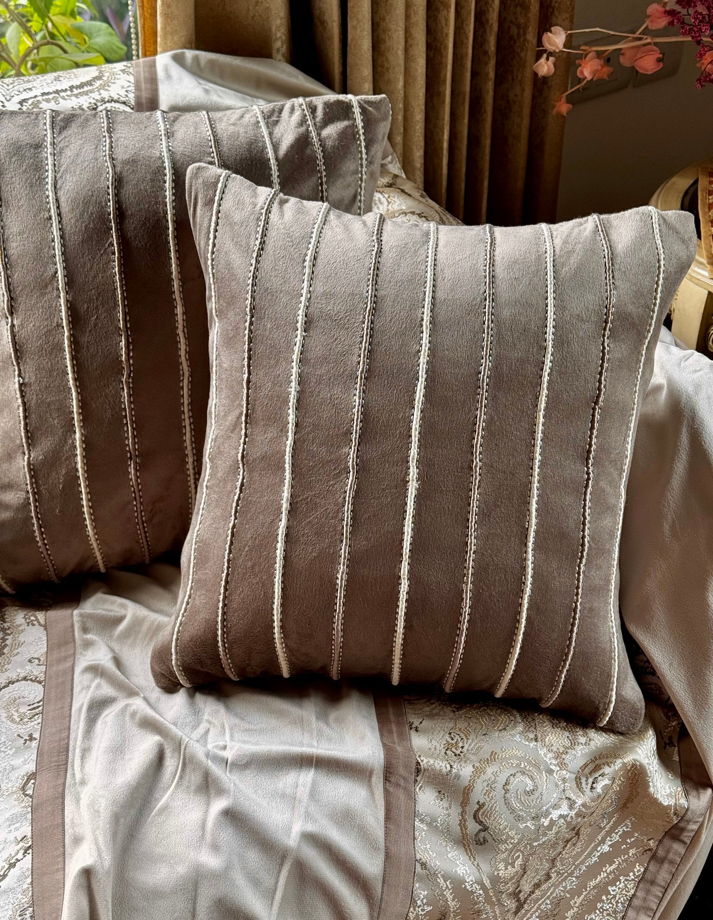 The Brown Dori Cushion Cover