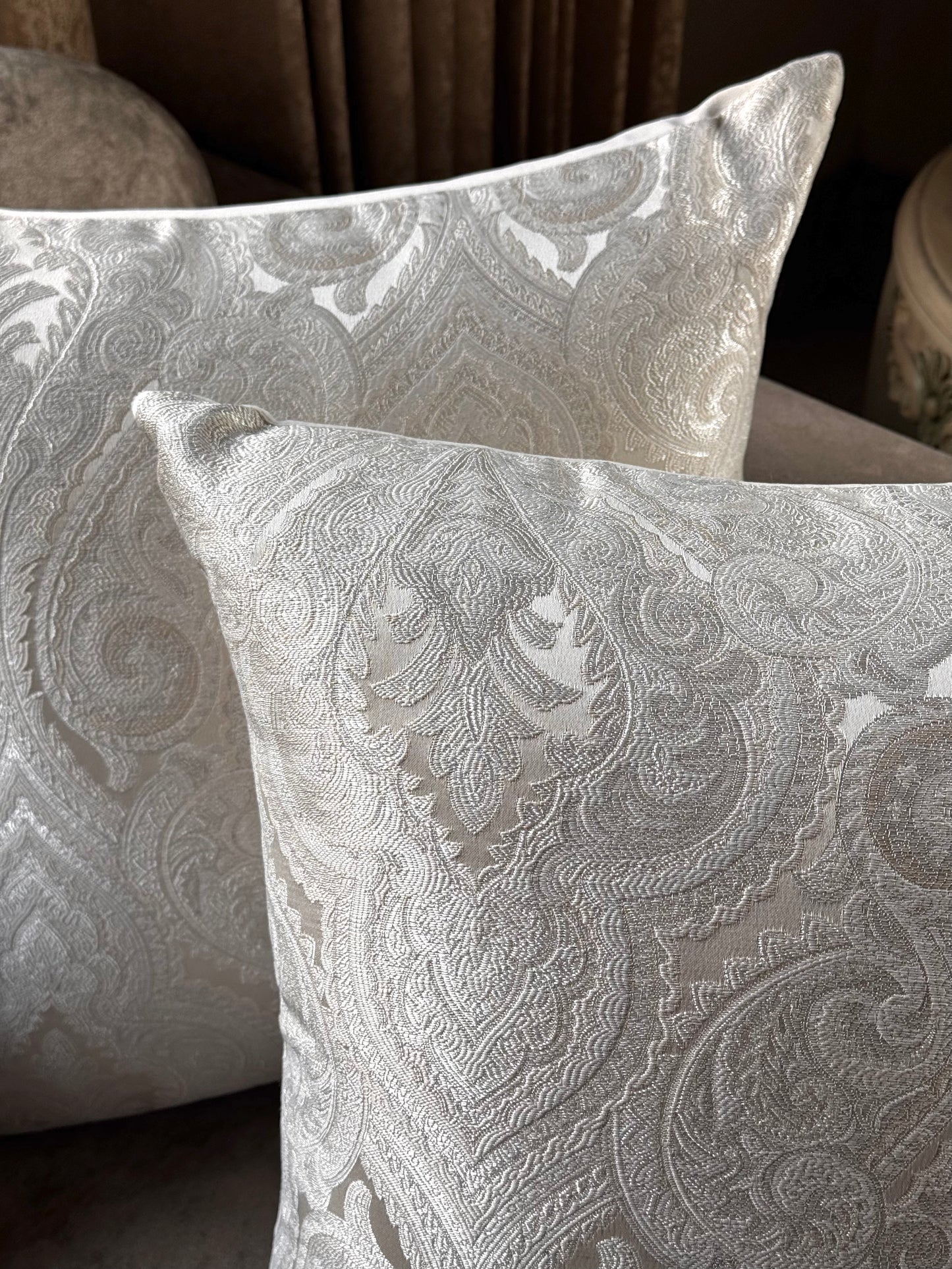 The Pearl Paisley Cushion Cover