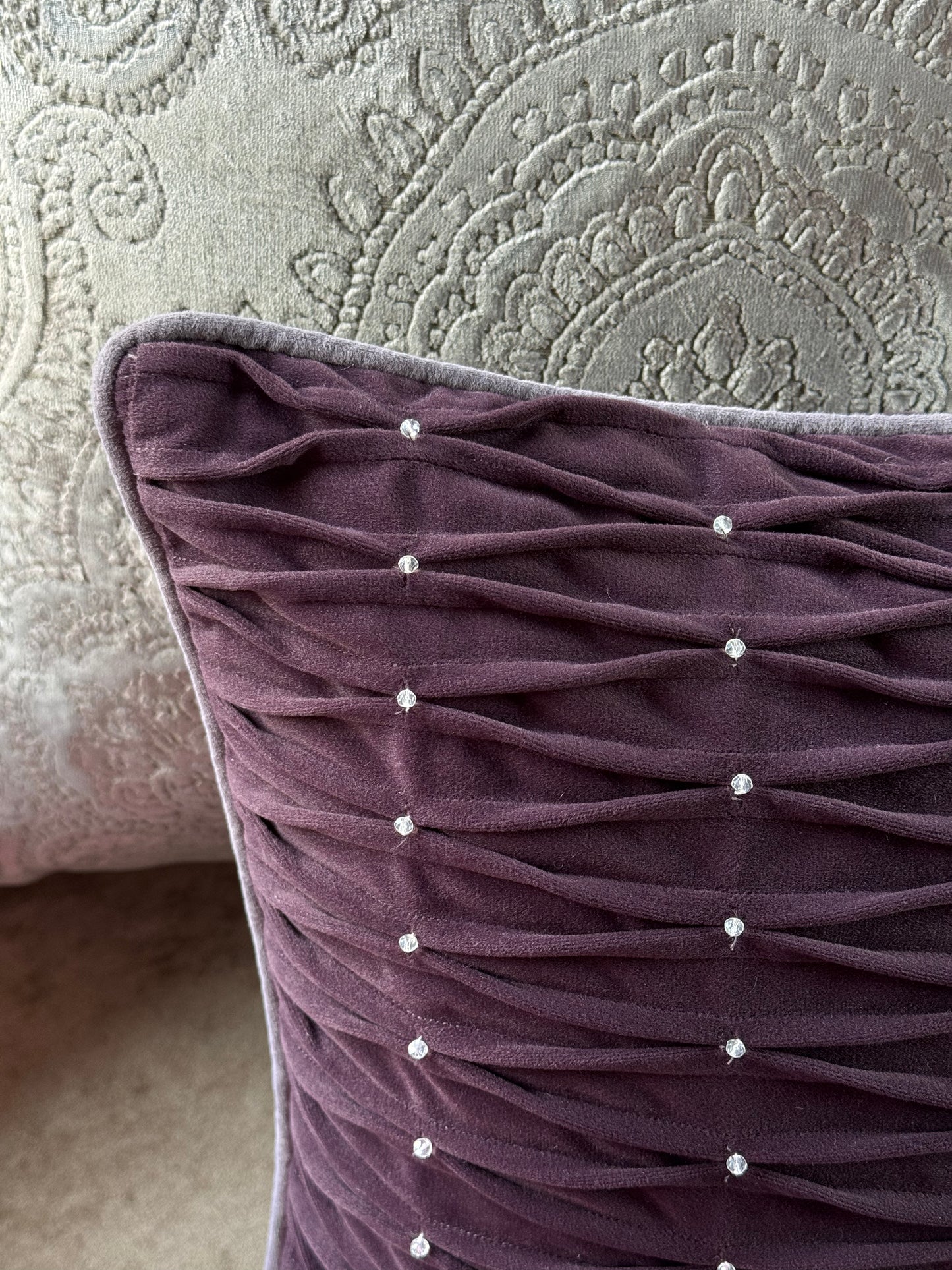 The Deep Plum Cushion Cover