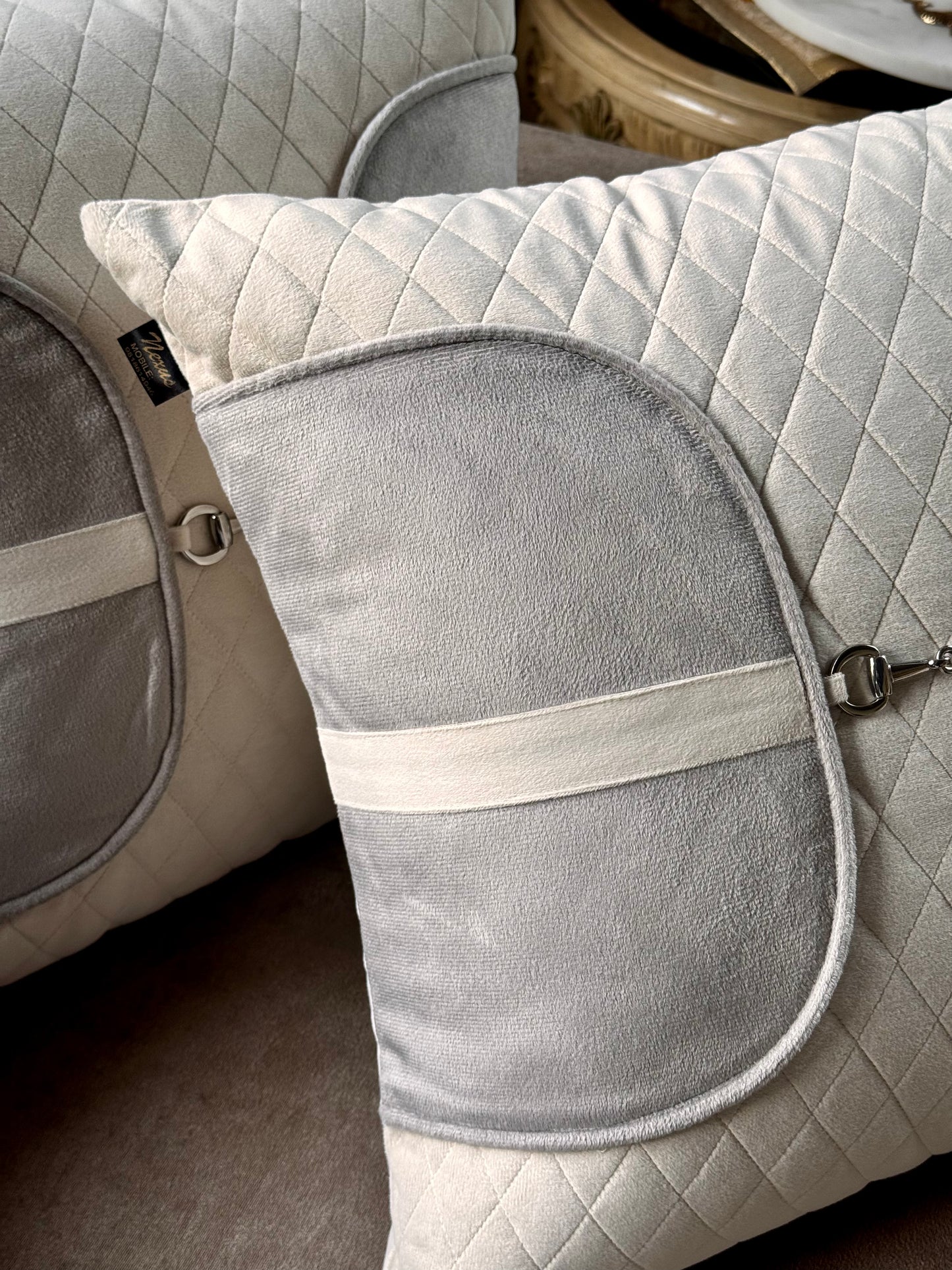 The Off-White Elite Saddle Stitch Cushion