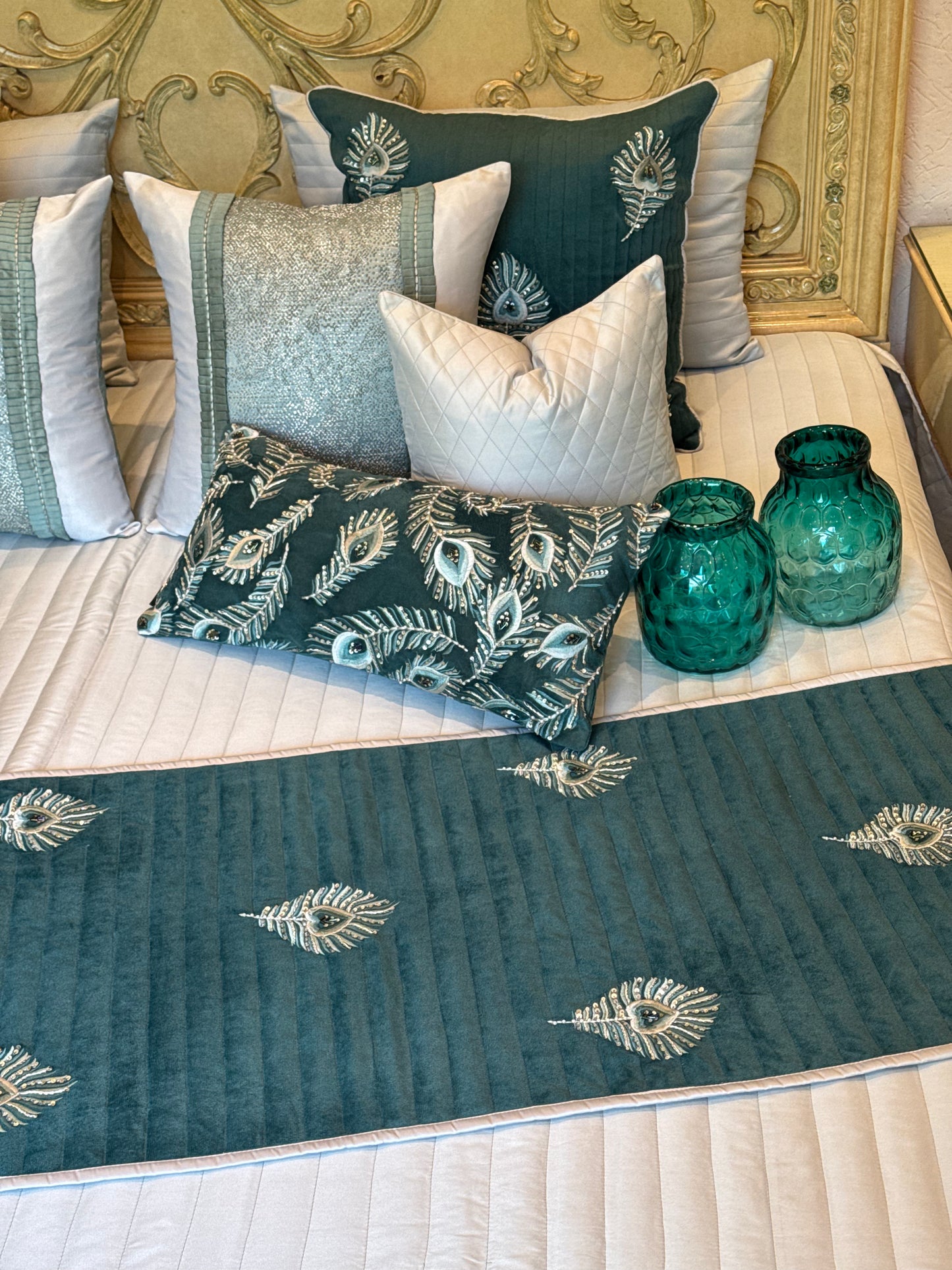 The Dancing Peacock Bedding Set