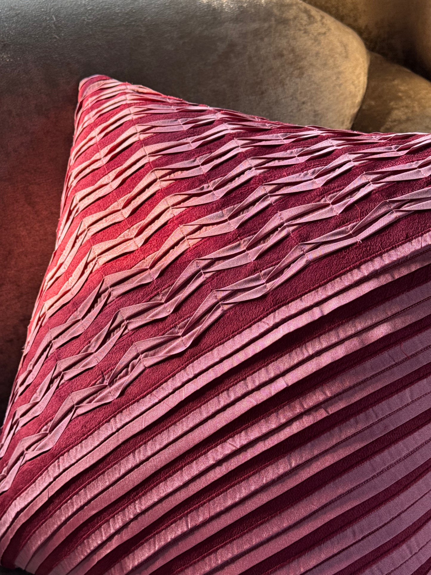 The Cherry Lattice Cushion Cover