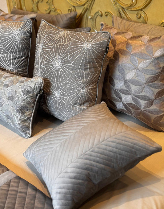 The Grey Crescent Bedding Set