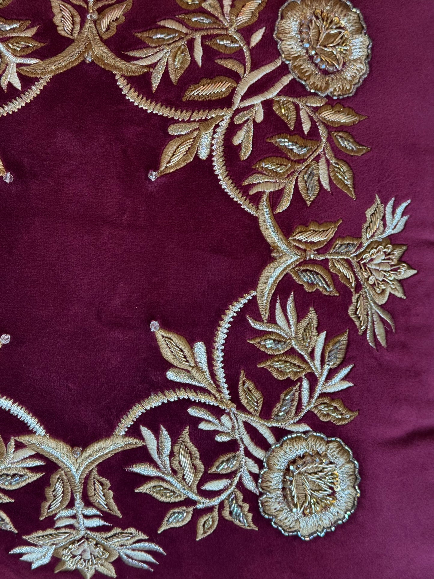 The Ruby Wreath Cushion Cover
