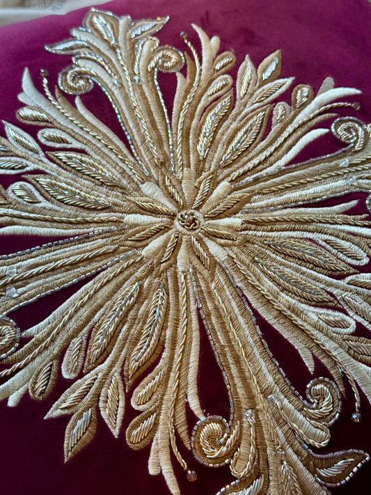 The Ruby Jewel Cushion Cover