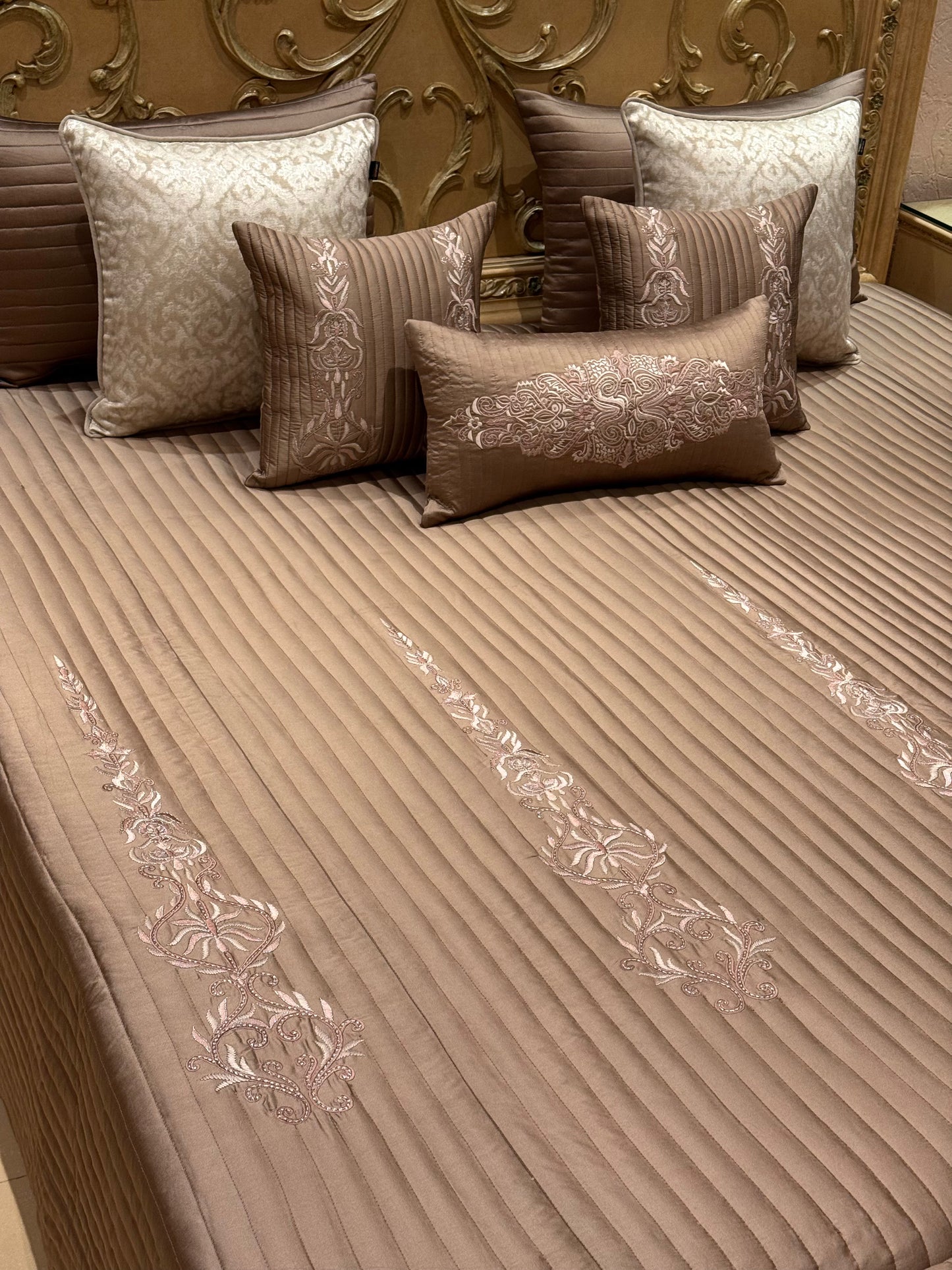 The Imperial Taupe Bedding Set