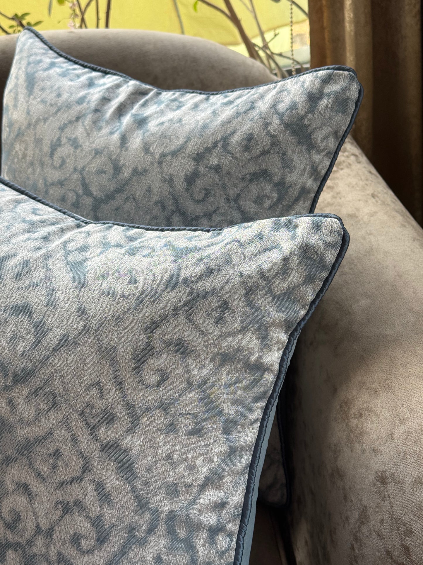 The Blue Damask Cushion Cover