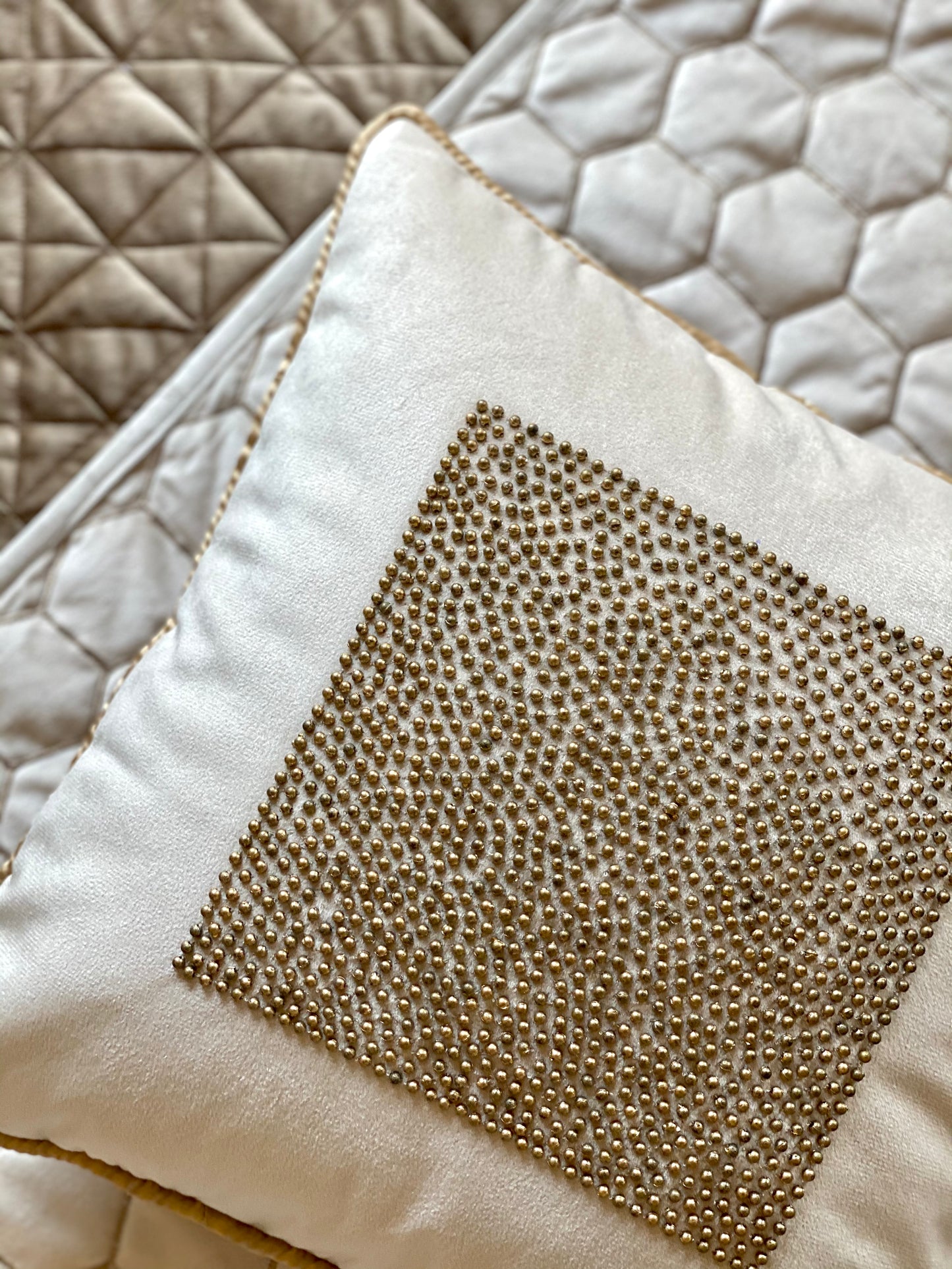 THE SQUARE BEAD CUSHION COVER