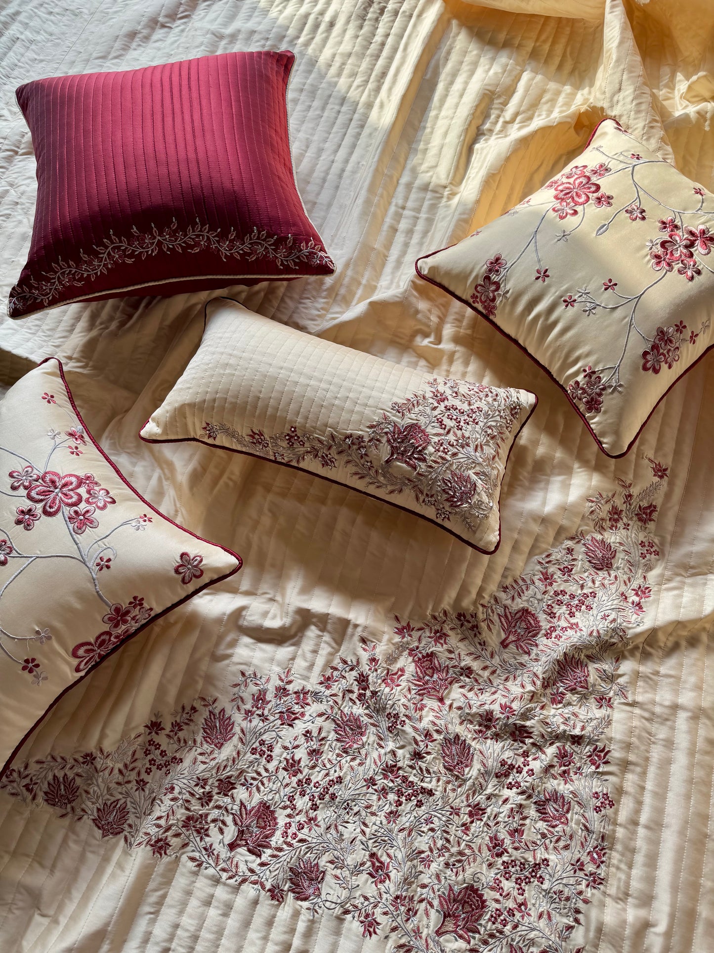The Crimson Garden Bedding Set