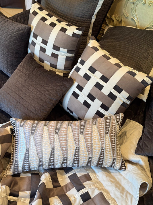 The Brown Maison Échelon Bedding Set