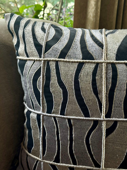 The Black Scales Cushion Cover