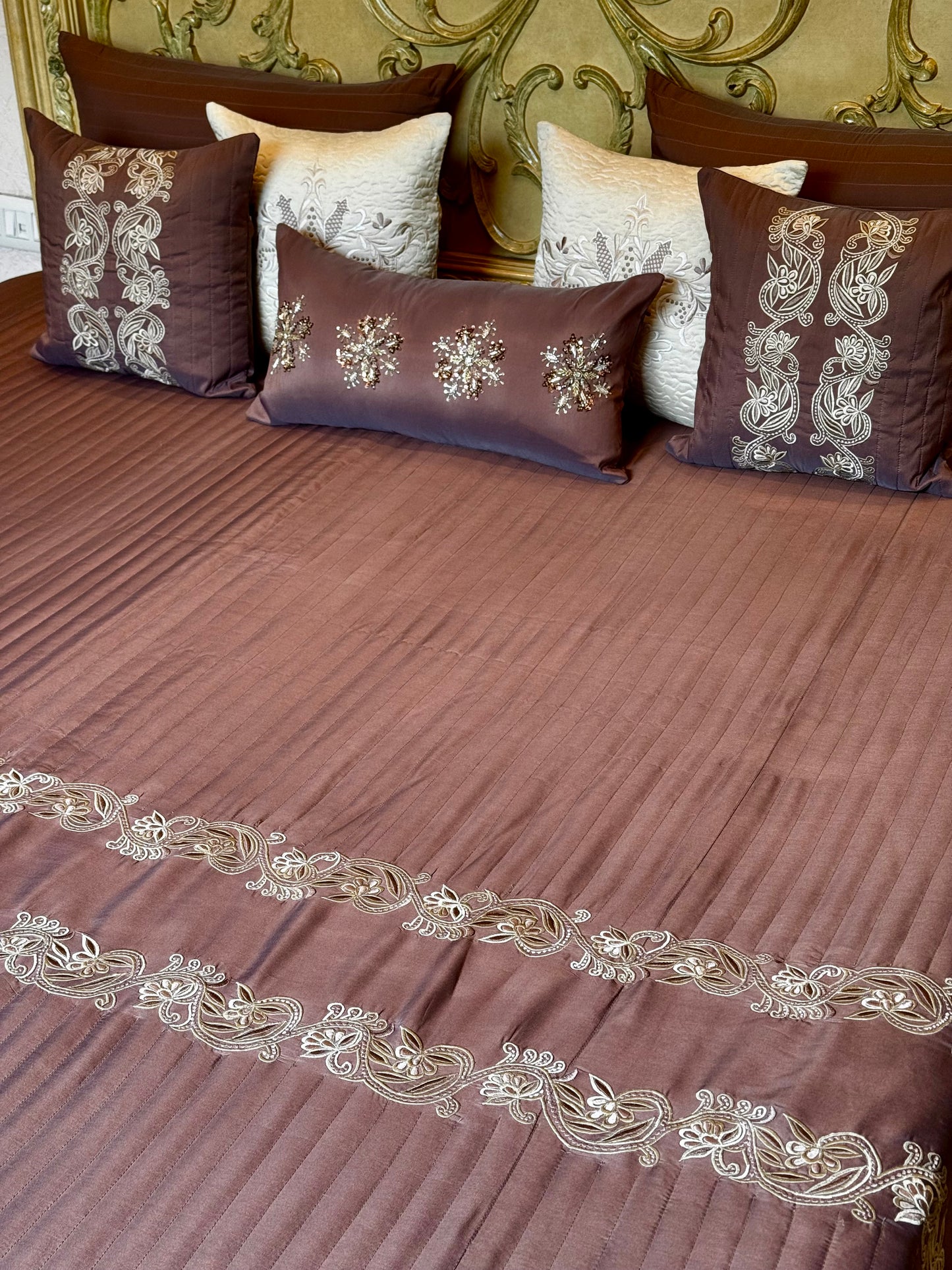 The Cocoa Fleur Bedding Set