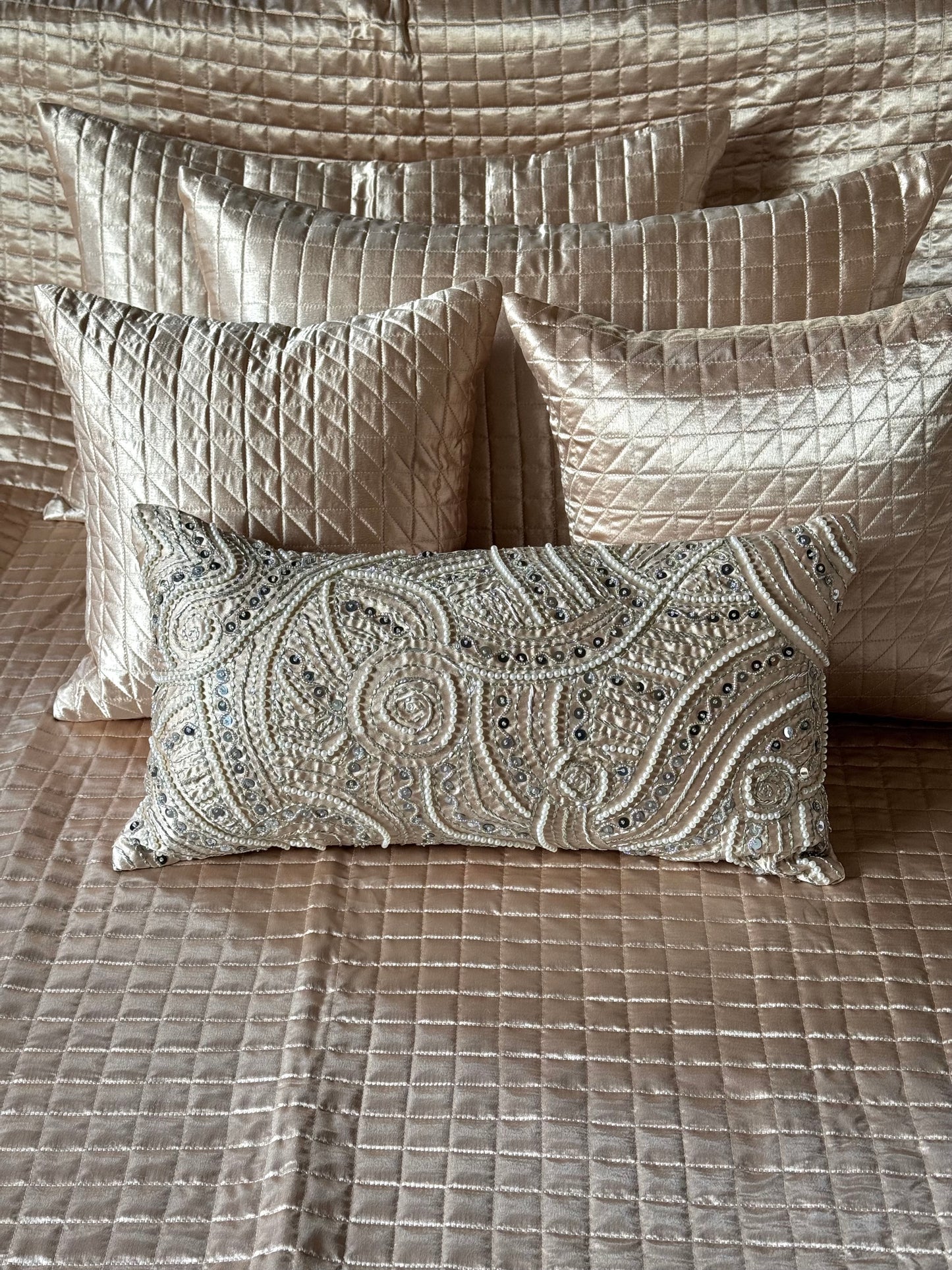 The Peach Cobblestone Bedding Set