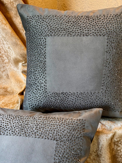 The Grey Geometric Cushion Cover