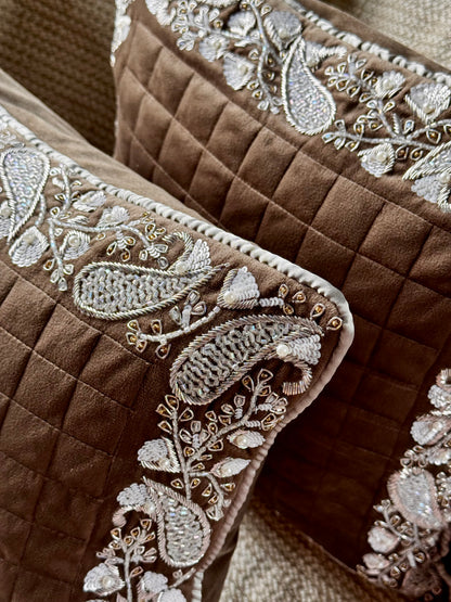 The Brown Noor Cushion Cover