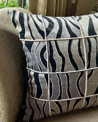 The Black Scales Cushion Cover