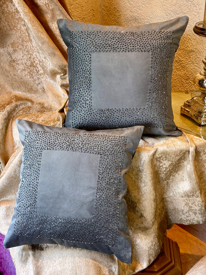 The Grey Geometric Cushion Cover