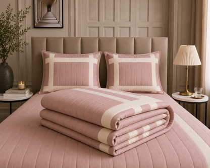 The Pink Stripe Quilt