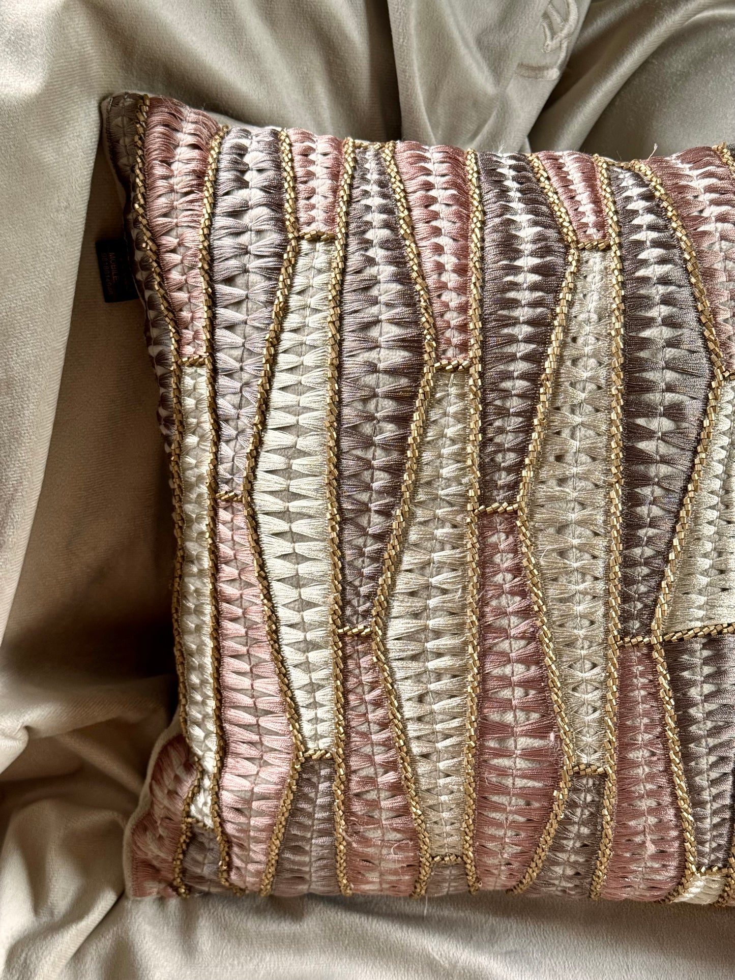 The French Beige Azra Cushion Cover