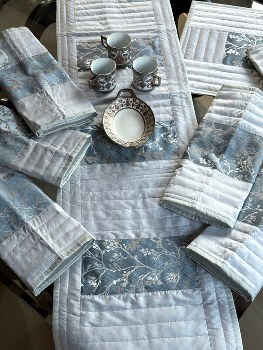 The Ice Blue Forest Table Linen