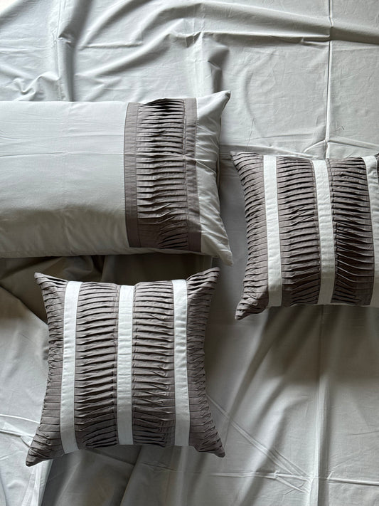 The Grey Pleat Bedsheet