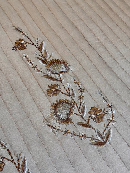 The Beige Bloomé Bedding Set