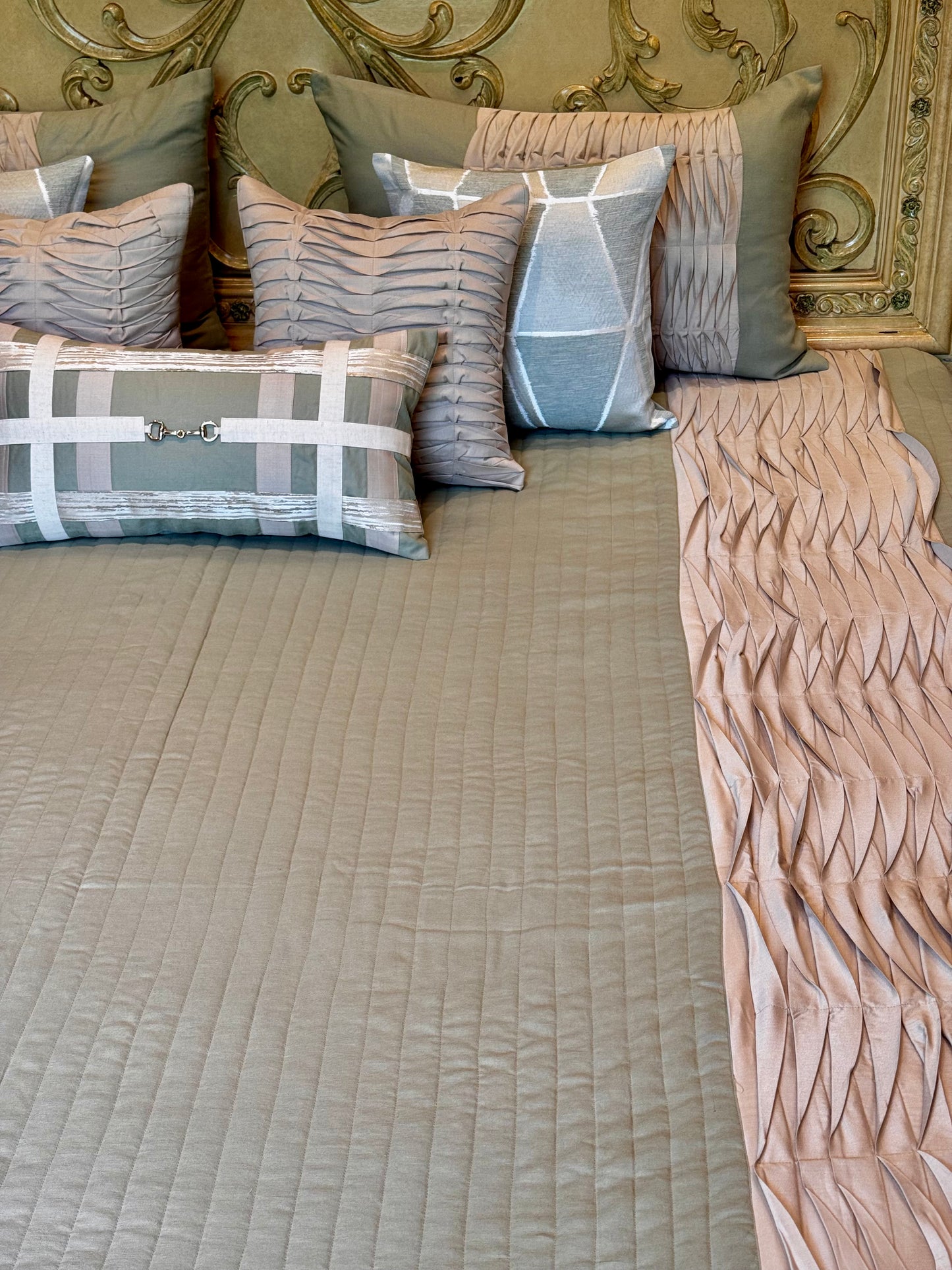 The Sage Pleat Bedding Set