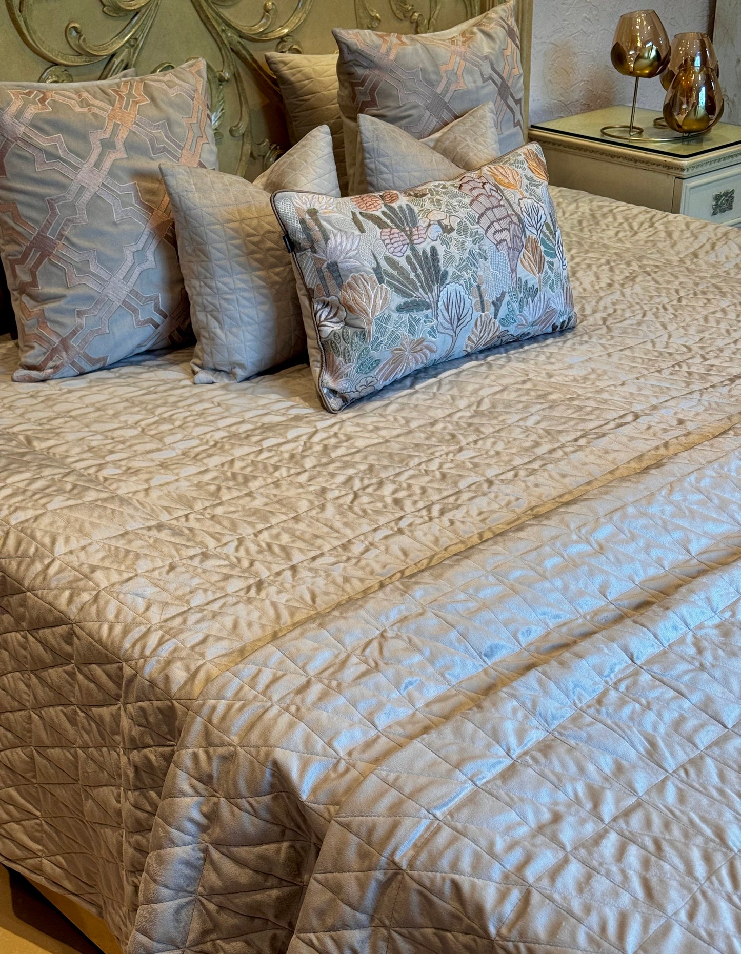 The Beige Elaris Bedding Set