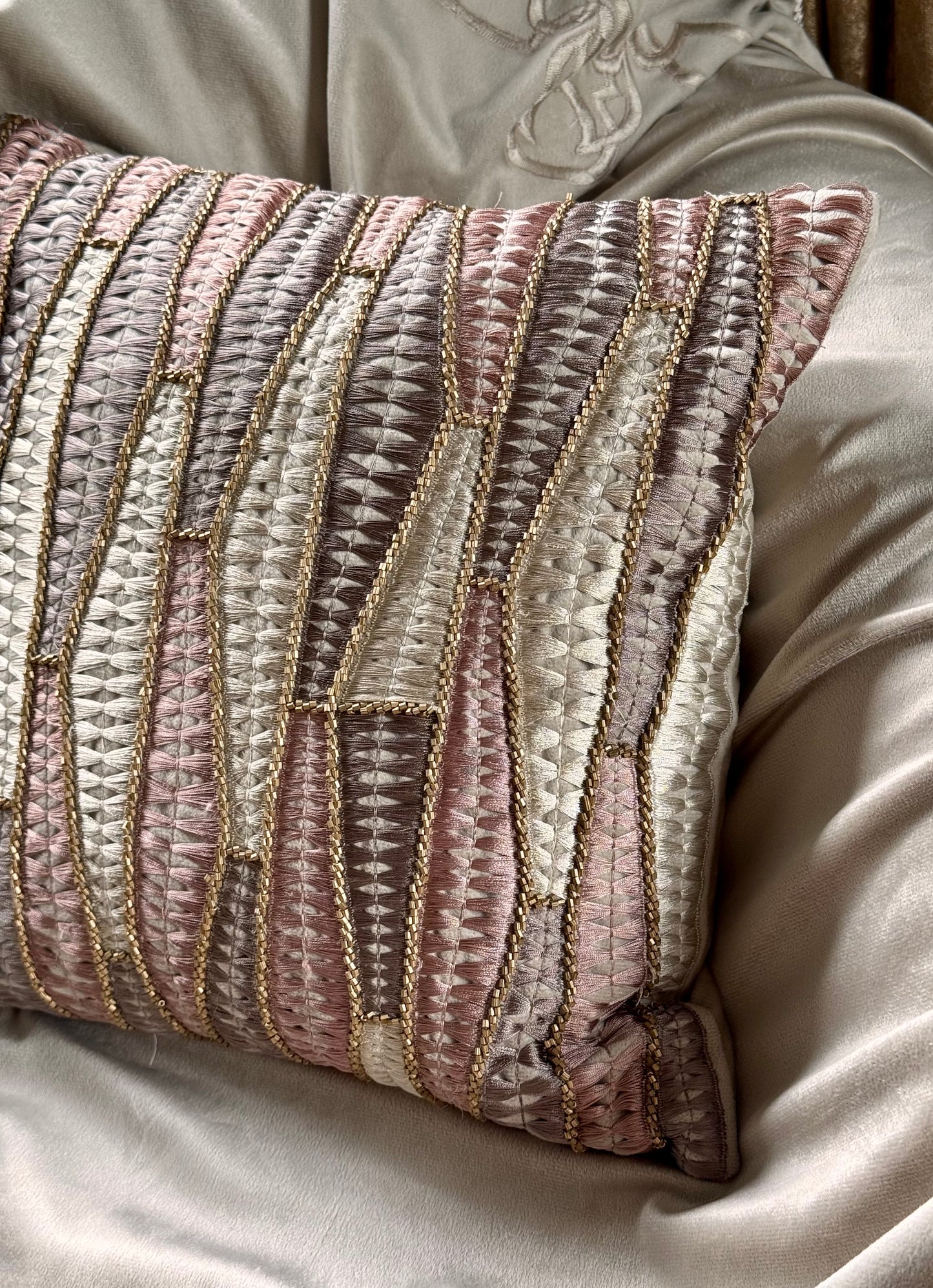 The French Beige Azra Cushion Cover