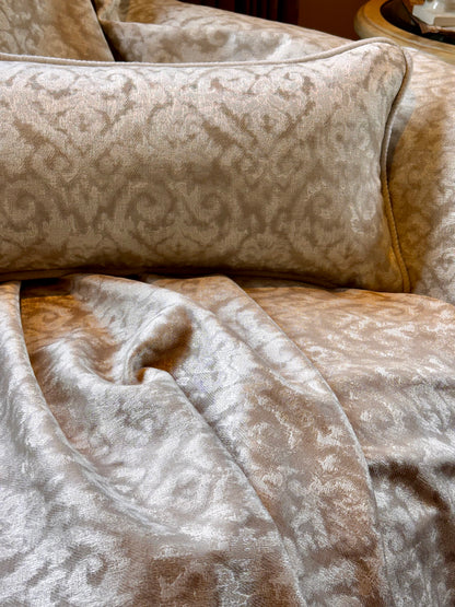 The Beige Aztec Throw