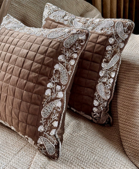 The Brown Noor Cushion Cover