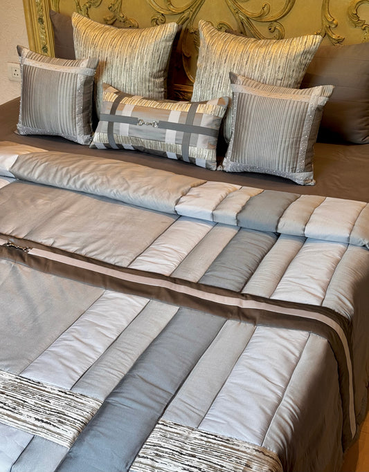 The Sterling Luxe Quilt Set