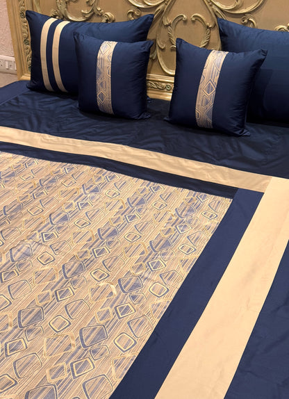 The Blue Bricks Bedspread