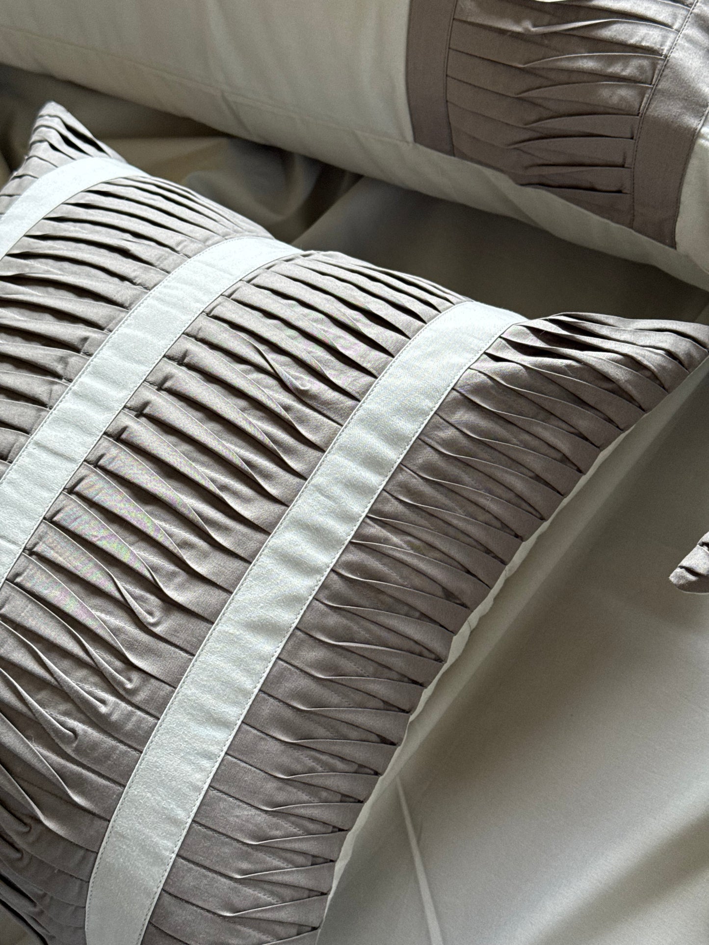 The Grey Pleat Bedsheet