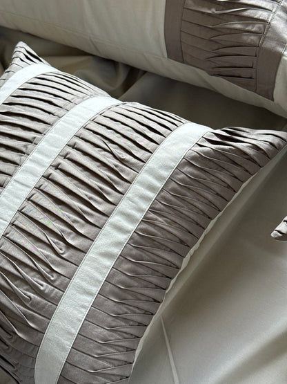 The Grey Pleat Bedsheet