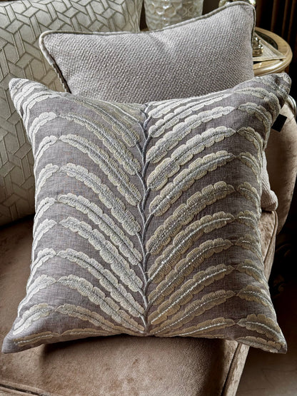 The Grey Folia Cushion Cover