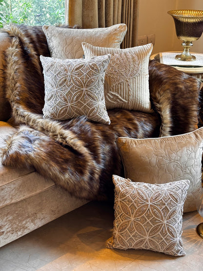 The Gold Flora Cushion Cover