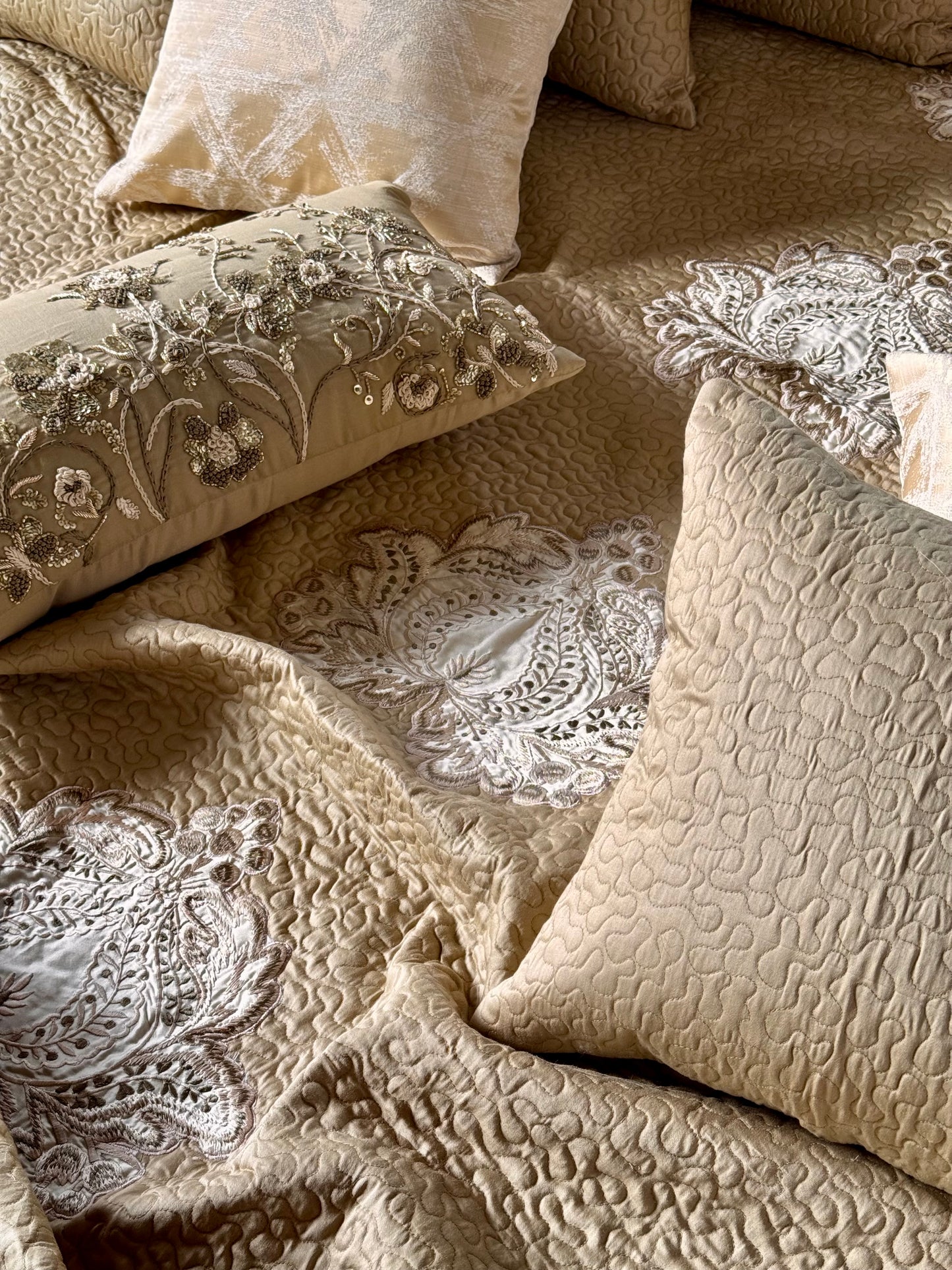 The Zarina Embroidered Bedding Set