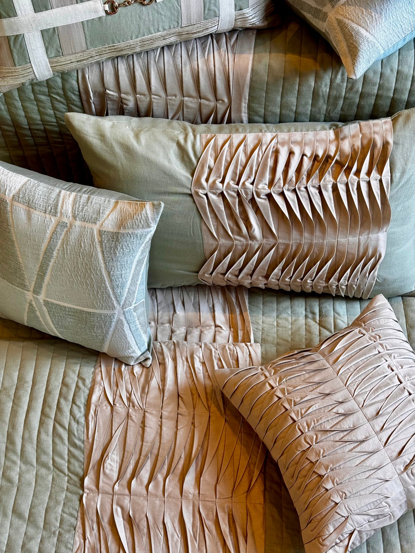 The Sage Pleat Bedding Set