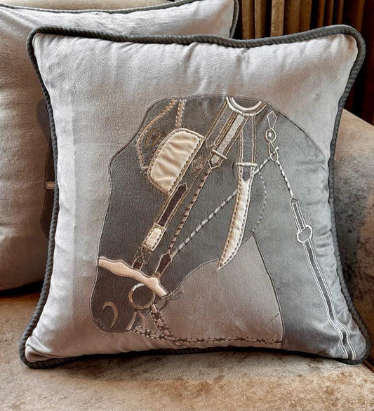 The Grey Horse Cushion Cover