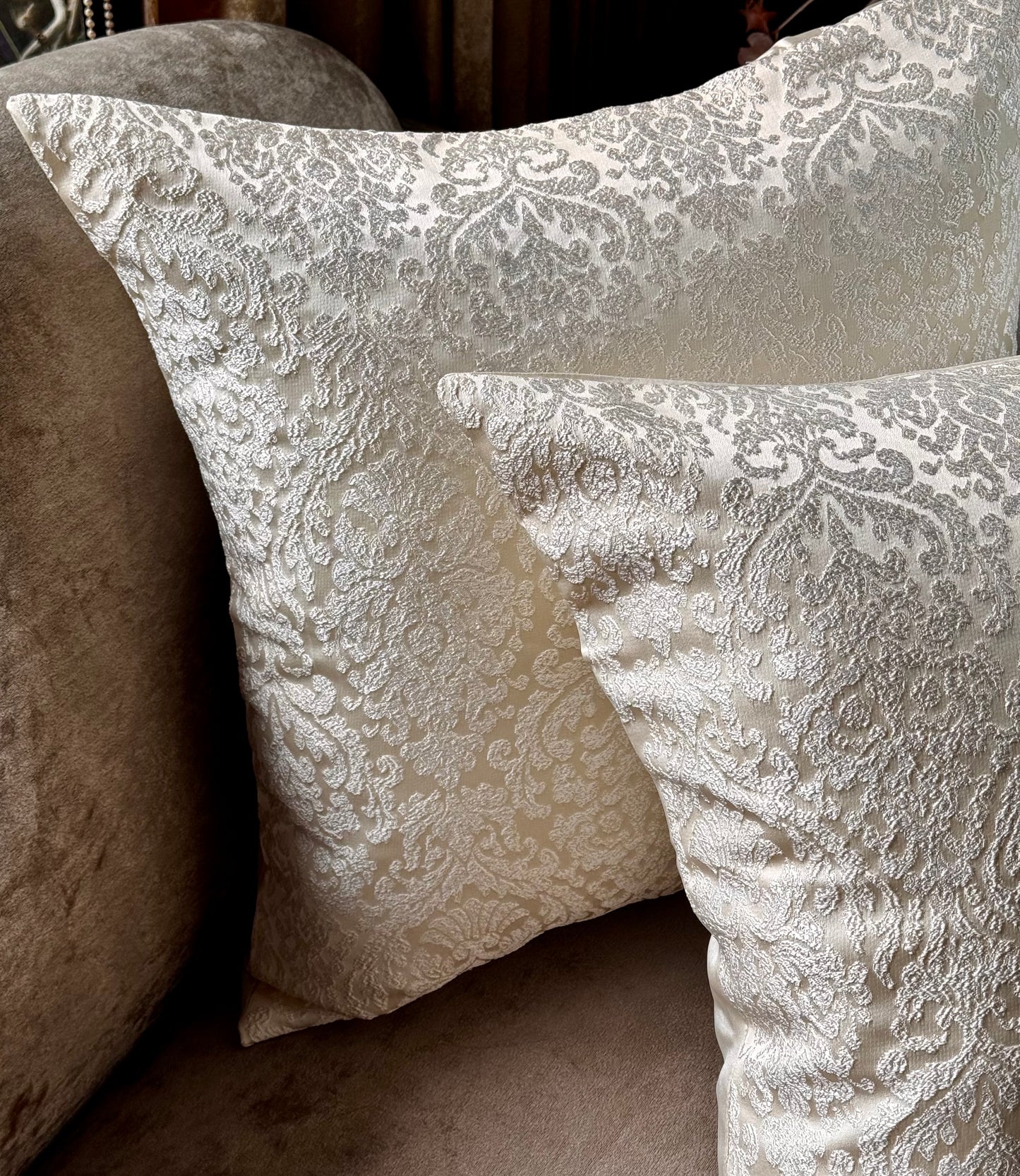 The Ivory Regal Cushion Cover