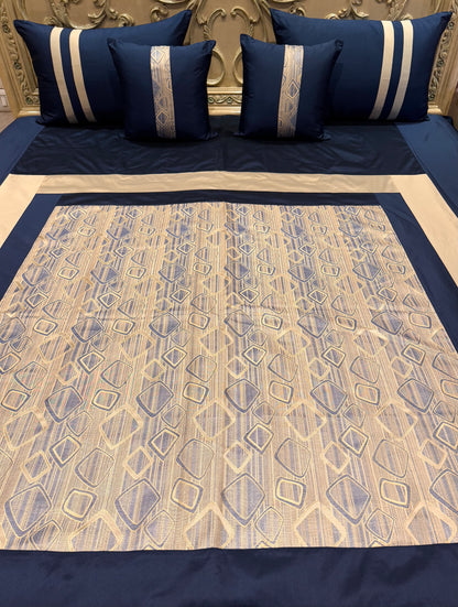 The Blue Bricks Bedspread