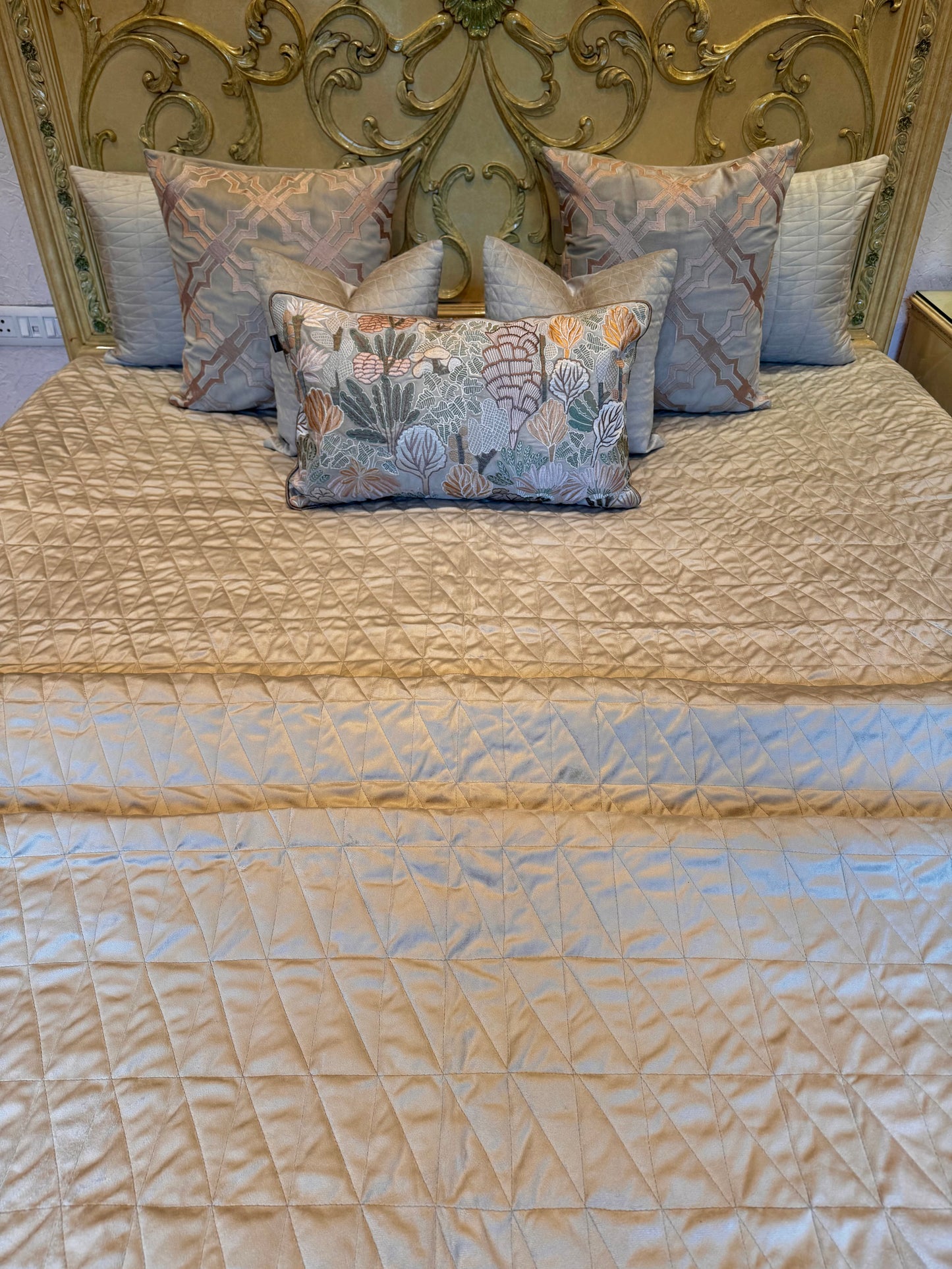The Beige Elaris Bedding Set