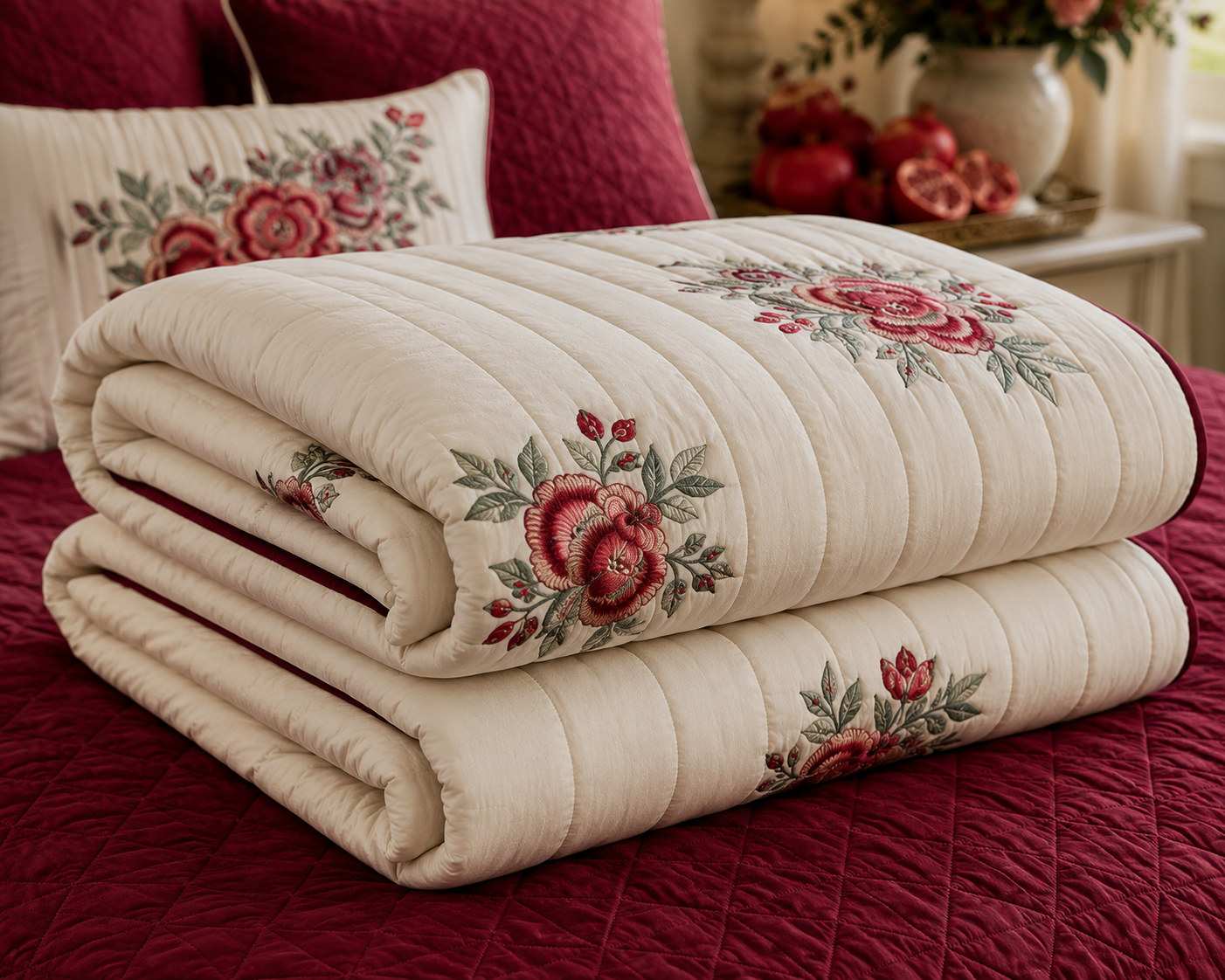 The Grand Pomegranate Quilt Set